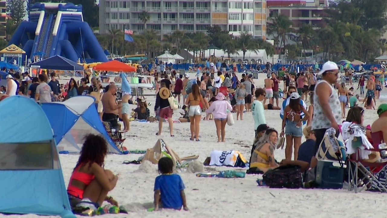 Spring Break Tampa Pinellas, St. Pete Beach Crowds, Hotels